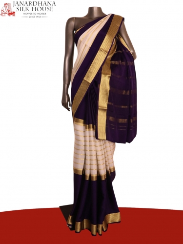 Pure Mysore Crepe Silk Saree